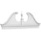 Ekena Millwork Rams Head Architectural Grade PVC Combination Pediment, 86"W x 28-3/8"H x 2-3/4"P PEDPC086X285RHP00 - alternate 1